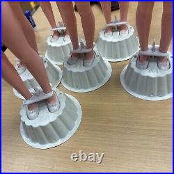 Lot Of 6 14 Inch Vintage 1963 Eegee Co. Fashion Doll Opens Closes Eyes