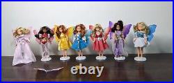 Lot Of 7 VINTAGE 1980s TONKA STAR FAIRIES DOLLS Clothes Wings Stands READ