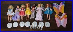 Lot Of 7 VINTAGE 1980s TONKA STAR FAIRIES DOLLS Clothes Wings Stands READ