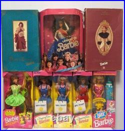 Lot Of 8 Barbie Dolls 90 VINTAGE New And Used Highly Collectible Near mint Boxes