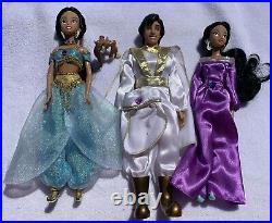 Lot Of Disney Aladdin & Jasmine Dolls