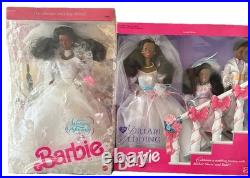 Lot RARE Black Barbie Dream Wedding Set 1993 + Wedding Fantasy Barbie Mattel