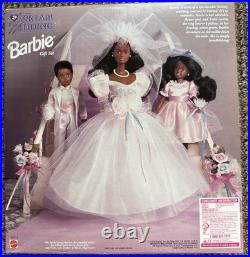 Lot RARE Black Barbie Dream Wedding Set 1993 + Wedding Fantasy Barbie Mattel