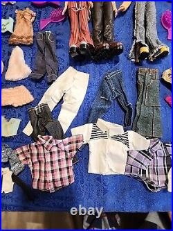 Lot Vintage 2001 BRATZ = 5 Dolls + Clothing Shoes Accessories AS IS