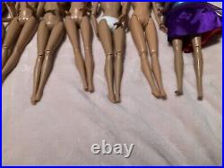 Lot of 10 Barbie dolls Nude Mixed Lot For OOAK Nice Condition Push Button Lot A9