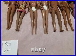 Lot of 10 Barbie dolls Rubber Leg Nude Mixed Lot For OOAK Nice Condition Lot A20