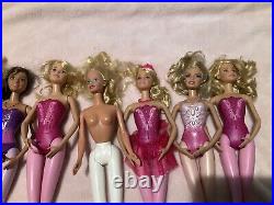 Lot of 11 Barbie Ballerina dolls Nude Mixed Lot For OOAK Nice Condition Lot A12