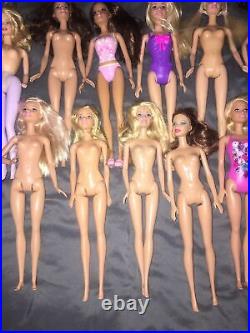 Lot of 15 Barbie dolls Nude Mixed Lot For OOAK Nice Condition No Damage Lot A1