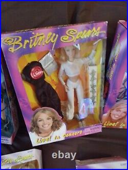 Lot of 15 Britney Spears Dolls Play Along, 1 Viewmaster and 1 Collectible Bear