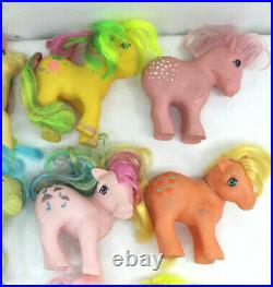 Lot of 17 Vintage My Little Pony MLP G1 Gen 1 1982 83 84 85 86 87 Flocked