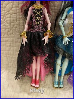 Lot of 3 EXC & near complete Monster High 13 Wishes Clawdeen Draculaura Frankie