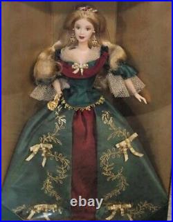 Lot of 3 HOLIDAY TREASURES Barbie Dolls, 1999, 2000 & 2001 With Shipping Boxes