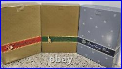 Lot of 3 HOLIDAY TREASURES Barbie Dolls, 1999, 2000 & 2001 With Shipping Boxes