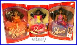 Lot of 3 Mattel 1991 Marvelous World of Shani Dolls #1750 #1751 #1752 Box Damage