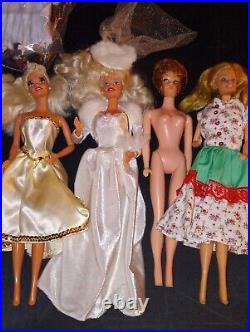 Lot of 3 Mattel Barbie Dolls & One Imposter Barbie Vintage