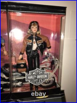 Lot of 6 Harley Davidson Ken & BARBIE DOLLS Mattel 1997, 1998, 1999 NIB NRFB