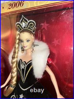 Lot of 6 Holiday Barbie Dolls 2000-2009 Collector Edition NRFB Mattel