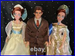 Lot of Anastasia and Dimitri, Russian Princess, Barbie Dolls by Galoob, 1997