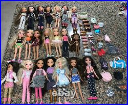 Lot of Bratz dolls and And Any accessories