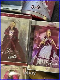Lot of Holiday And Other Assorted Special Edition Barbie Dolls. 1993-2006