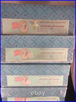 MADAME ALEXANDER Presidents' Wives First Series 14 Dolls Set of 6 withBOXES 1976