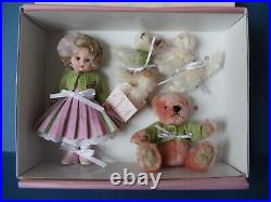 Madame Alexander THE FOUR OF US 8 Doll Mohair Dog Cat Bear # 37215 MINT NRFB