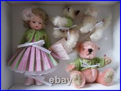 Madame Alexander THE FOUR OF US 8 Doll Mohair Dog Cat Bear # 37215 MINT NRFB