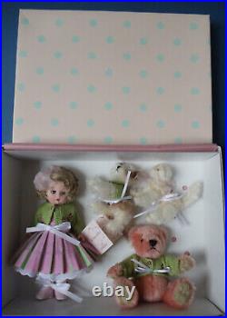 Madame Alexander THE FOUR OF US 8 Doll Mohair Dog Cat Bear # 37215 MINT NRFB