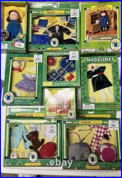 Madeline Dolls' 8 Accessories And Outfits Lot Of 9