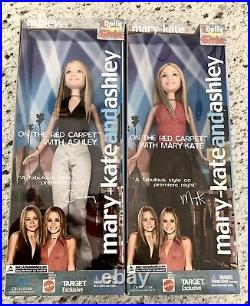 Mary Kate and Ashley Olsen Twins Red Carpet Dolls Lot Target Exclusive NIB 2002