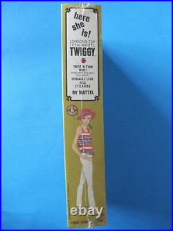 Mattel 1967 TWIGGY Twist N' Turn MOD Doll Pristine MINT Factory Sealed Box