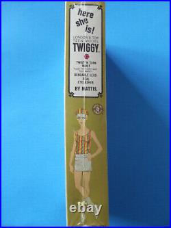 Mattel 1967 TWIGGY Twist N' Turn MOD Doll Pristine MINT Factory Sealed Box