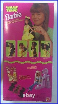 Mattel 1994 FRENCH EDITION 12643 CUT AND STYLE BARBIE COUPE ET COIFFE rare