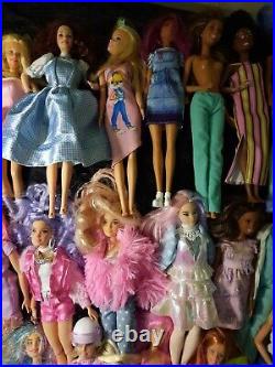 Mattel Barbie Lot Vintage And Modern 1990's 2000's lot of 32 7lbs of dolls