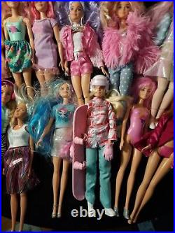 Mattel Barbie Lot Vintage And Modern 1990's 2000's lot of 32 7lbs of dolls