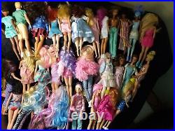 Mattel Barbie Lot Vintage And Modern 1990's 2000's lot of 32 7lbs of dolls