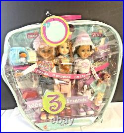 Mattel Barbie Wee 3 Friends Set Stacie, Janet & Lila FUN FUN FUN