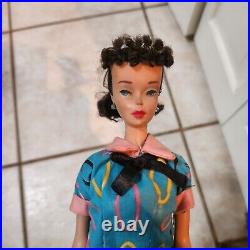 Mattel Brunette Barbie circa 1959 #4 -Stock #850 -Tan vinyl skin with no fading