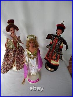 Mattel Great Eras Barbie Dolls Collection Complete Original 10 Dolls Lot