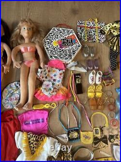 Mattel Hot Looks 18 Dolls Poseable With Clothes Lot Vintage 1986