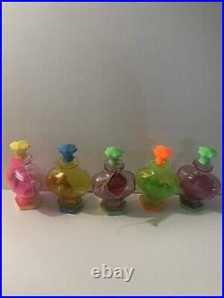 Mattel Liddle Kiddle Kologne Dolls in Bottles. Lot of 5