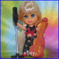 Mattel Liddle Kiddle Sears Exclusive BEAT A DIDDLE DOLL Shoes Guitar Microphone
