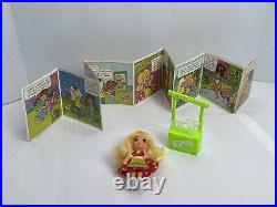 Mattel Liddle Kiddles Lemons Striddle doll +Lemonade Stand & Shoes + Book