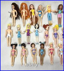 Mattel Polly Pocket mixed lot of dolls, clothes, shoes, accessories, furniture