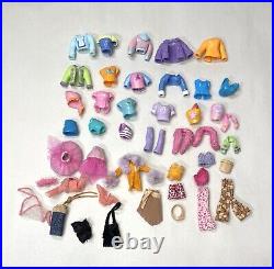 Mattel Polly Pocket mixed lot of dolls, clothes, shoes, accessories, furniture