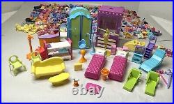 Mattel Polly Pocket mixed lot of dolls, clothes, shoes, accessories, furniture