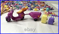 Mattel Polly Pocket mixed lot of dolls, clothes, shoes, accessories, furniture