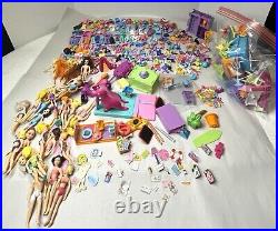 Mattel Polly Pocket mixed lot of dolls, clothes, shoes, accessories, furniture