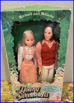 Mattel YOUNG SWEETHEARTS Michael & Melinda VTG Articulated 12 Fashion Dolls MIB