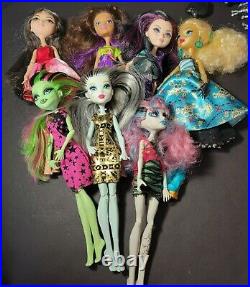 Monster High And Ever After High Dolls Lot And Accesorries Some For Parts